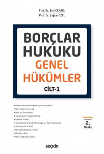 Borçlar Hukuku Genel Hükümler Cilt:1